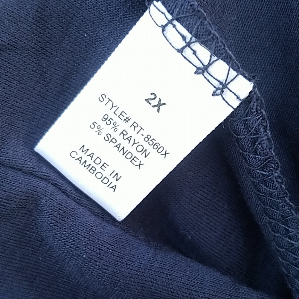 🔹️HP🔹️Navy open front cardigan size 1X, 2X - Picture 8 of 9